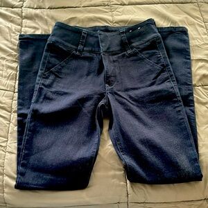 Dark blue Express jeans almost new leggings high rise size 6R
